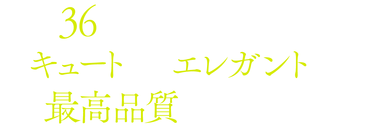 総勢36名のエグゼ作家陣によるキュートからエレガントまで最高品質でお出迎え